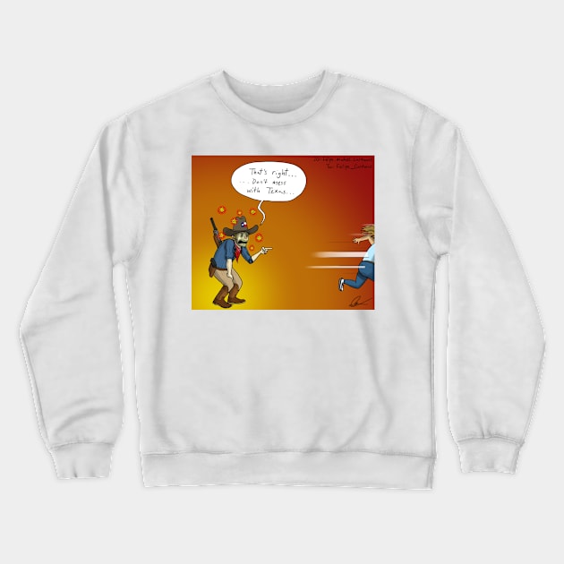 Texas Covid Crewneck Sweatshirt by Felipe.Makes.Cartoons